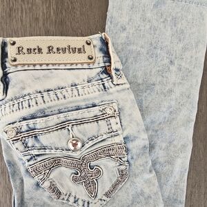 Rock Revival Faded Blue Women's Jeans